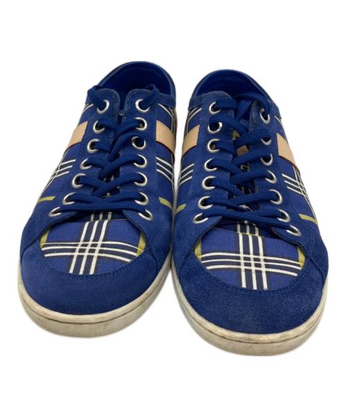 LOUIS VUITTON（ルイ ヴィトン）LOUIS VUITTON (ルイ ヴィトン) キャンバススニーカー ブルー サイズ:7の古着・服飾アイテム