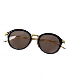 Thom Browne（トムブラウン）の古着「サングラス」｜ネイビー×ゴールド