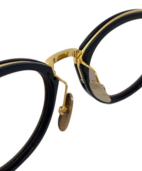 Thom Browne（トムブラウン）Thom Browne (トムブラウン) サングラス ネイビー×ゴールドの古着・服飾アイテム