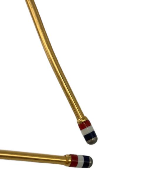 Thom Browne（トムブラウン）Thom Browne (トムブラウン) サングラス ネイビー×ゴールドの古着・服飾アイテム