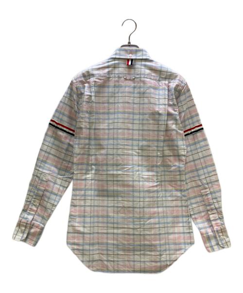 Thom Browne（トムブラウン）Thom Browne (トムブラウン) LONG-SLEEVED SHIRTS ピンク×ホワイト サイズ:1の古着・服飾アイテム