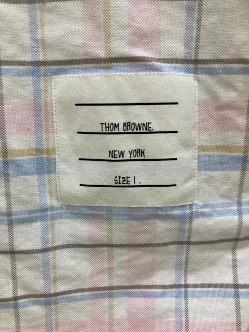 Thom Browne（トムブラウン）Thom Browne (トムブラウン) LONG-SLEEVED SHIRTS ピンク×ホワイト サイズ:1の古着・服飾アイテム