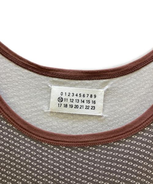 Maison Margiela（メゾンマルジェラ）Maison Margiela (メゾンマルジェラ) ジオメトリックトリムタンクトップ ブラウン サイズ:46の古着・服飾アイテム