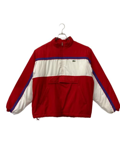 SUPREME（シュプリーム）SUPREME (シュプリーム) LACOSTE (ラコステ) 中綿ジャケット レッド×ホワイト サイズ:Lの古着・服飾アイテム
