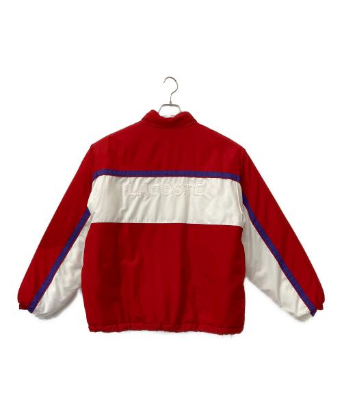 SUPREME（シュプリーム）SUPREME (シュプリーム) LACOSTE (ラコステ) 中綿ジャケット レッド×ホワイト サイズ:Lの古着・服飾アイテム