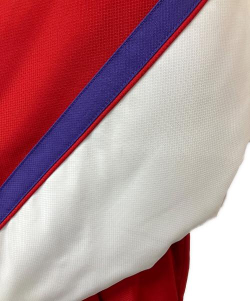 SUPREME（シュプリーム）SUPREME (シュプリーム) LACOSTE (ラコステ) 中綿ジャケット レッド×ホワイト サイズ:Lの古着・服飾アイテム