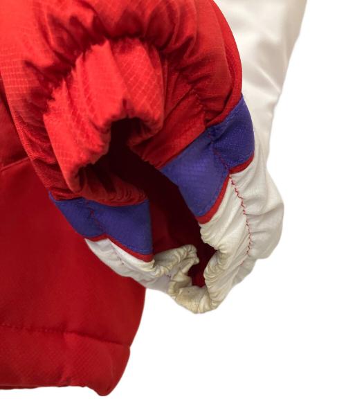 SUPREME（シュプリーム）SUPREME (シュプリーム) LACOSTE (ラコステ) 中綿ジャケット レッド×ホワイト サイズ:Lの古着・服飾アイテム