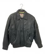 FLIGHT EQUIPMENTフライト イクイップメント）の古着「レザージャケット」｜ブラック