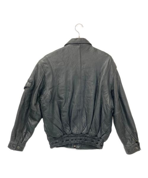 FLIGHT EQUIPMENT（フライト イクイップメント）FLIGHT EQUIPMENT (フライト イクイップメント) レザージャケット ブラック サイズ:Mの古着・服飾アイテム