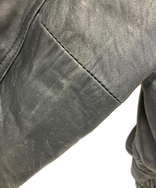 FLIGHT EQUIPMENT（フライト イクイップメント）FLIGHT EQUIPMENT (フライト イクイップメント) レザージャケット ブラック サイズ:Mの古着・服飾アイテム