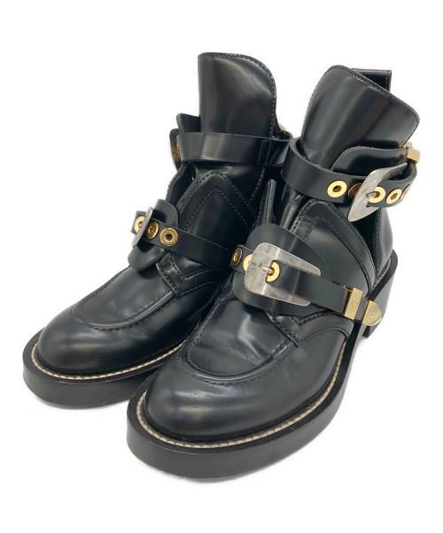 BALENCIAGA（バレンシアガ）BALENCIAGA (バレンシアガ) ショートブーツ クリーパーブーツ ブラック サイズ:37 1/2の古着・服飾アイテム