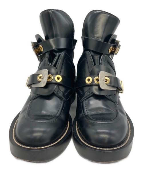 BALENCIAGA（バレンシアガ）BALENCIAGA (バレンシアガ) ショートブーツ クリーパーブーツ ブラック サイズ:37 1/2の古着・服飾アイテム