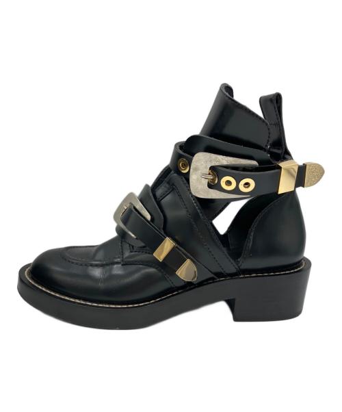BALENCIAGA（バレンシアガ）BALENCIAGA (バレンシアガ) ショートブーツ クリーパーブーツ ブラック サイズ:37 1/2の古着・服飾アイテム