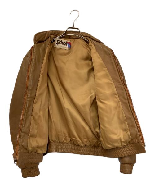 Schott（ショット）Schott (ショット) 80'sレザージャケット ブラウン サイズ:40の古着・服飾アイテム