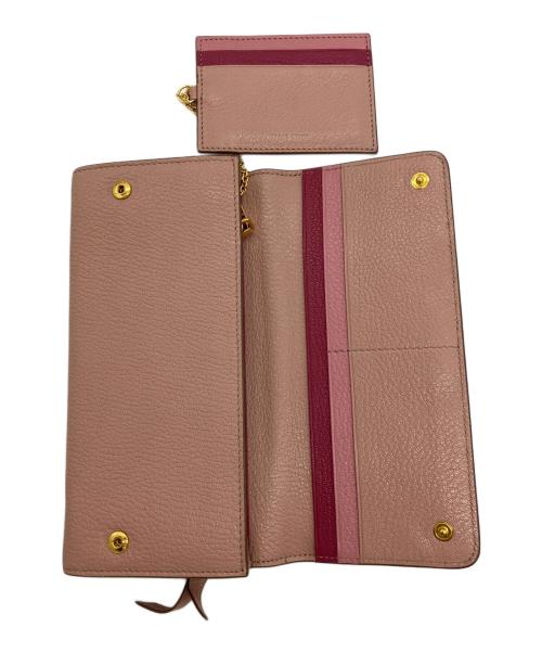 MIU MIU（ミュウミュウ）MIU MIU (ミュウミュウ) 長財布 ピンクの古着・服飾アイテム