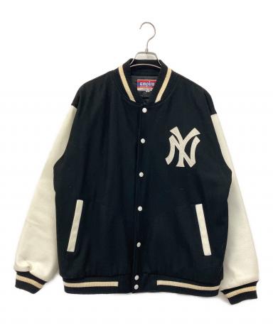 【美品】【レア】empire エンパイア　袖レザー　スタジャン 中古・古着通販】EMPIRE (エンパイア) 袖革スタジャン NEWYORK YANKEES