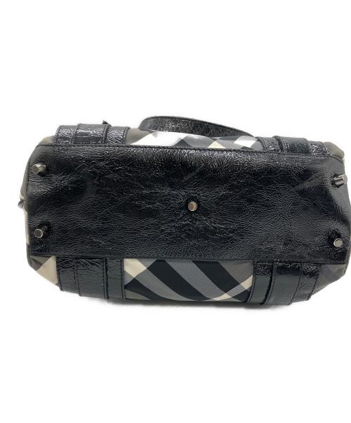 BURBERRY（バーバリー）BURBERRY (バーバリー) トートバッグ チェック柄 ブラックの古着・服飾アイテム