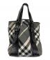 BURBERRY (バーバリー) トートバッグ チェック柄 ブラック：10000円