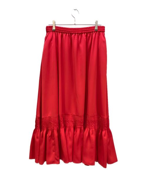 ADORE（アドーア）ADORE (アドーア) ブライトサテンスカート レッド サイズ:38の古着・服飾アイテム
