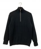 ANDERSEN-ANDERSENアンデルセン アンデルセン）の古着「ハーフッジップニット」｜ブラック