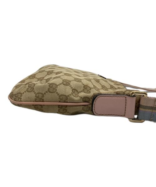 GUCCI（グッチ）GUCCI (グッチ) ショルダーバッグ GG ベージュ×ピンクの古着・服飾アイテム