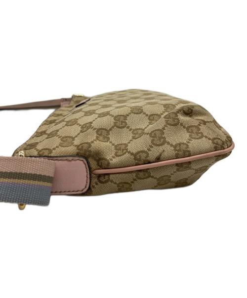 GUCCI（グッチ）GUCCI (グッチ) ショルダーバッグ GG ベージュ×ピンクの古着・服飾アイテム