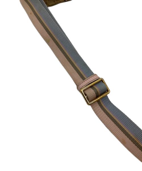 GUCCI（グッチ）GUCCI (グッチ) ショルダーバッグ GG ベージュ×ピンクの古着・服飾アイテム