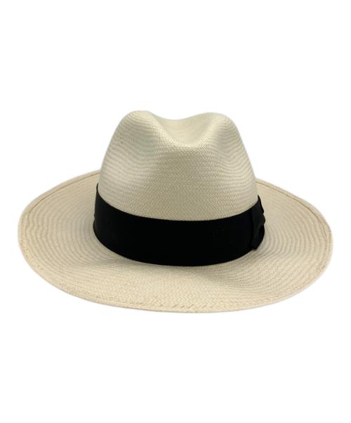 BORSALINO（ボルサリーノ）BORSALINO (ボルサリーノ) パナマハット アイボリーの古着・服飾アイテム