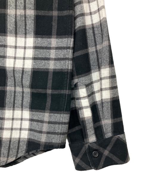 Hysteric Glamour（ヒステリックグラマー）Hysteric Glamour (ヒステリックグラマー) Supreme (シュプリーム) ネルシャツ Plaid Flannel Shirt ブラック×ホワイト サイズ:Lの古着・服飾アイテム