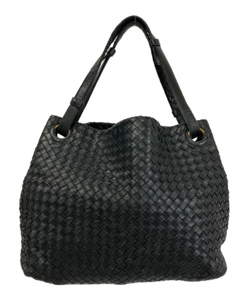 BOTTEGA VENETA（ボッテガベネタ）BOTTEGA VENETA (ボッテガベネタ) トートバッグ イントレチャート ブラックの古着・服飾アイテム