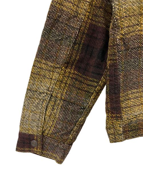 LEVI'S（リーバイス）LEVI'S (リーバイス) コーデュロイ チェック シェルパ トラッカージャケット ブラウン サイズ:M 未使用品の古着・服飾アイテム