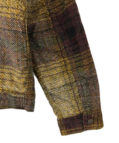 LEVI'S（リーバイス）LEVI'S (リーバイス) コーデュロイ チェック シェルパ トラッカージャケット ブラウン サイズ:M 未使用品の古着・服飾アイテム