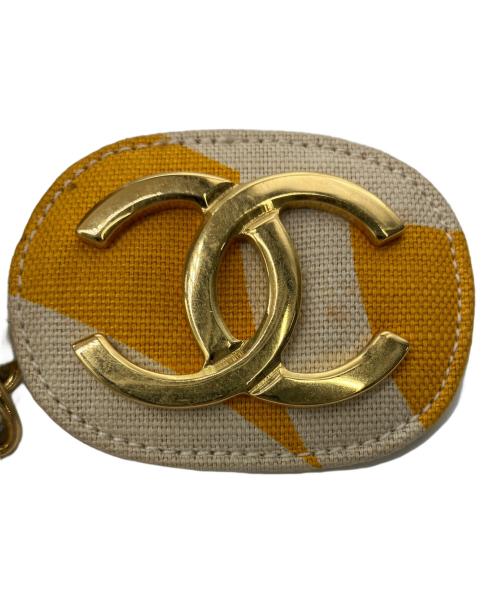 CHANEL（シャネル）CHANEL (シャネル) バケットバッグ ホワイト×オレンジの古着・服飾アイテム