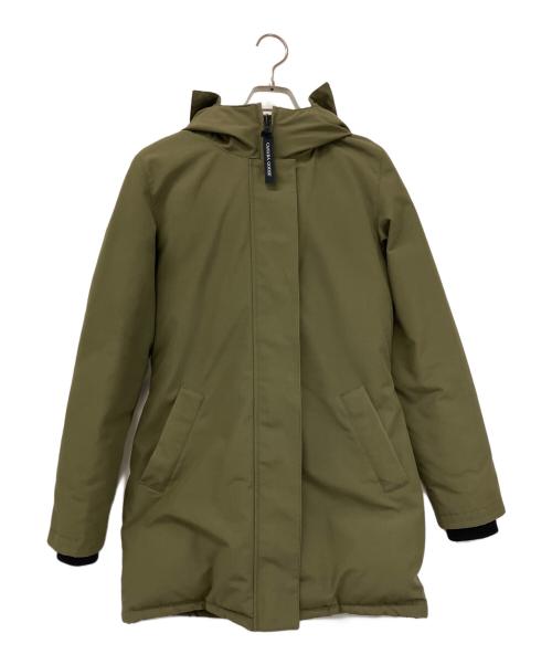CANADA GOOSE（カナダグース）CANADA GOOSE (カナダグース) ダウンジャケット VICTORIA PARKA オリーブ サイズ:Sの古着・服飾アイテム