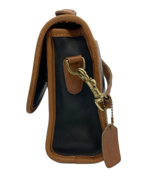 COACH（コーチ）COACH (コーチ) ショルダーバッグ ブラウン×ブラックの古着・服飾アイテム