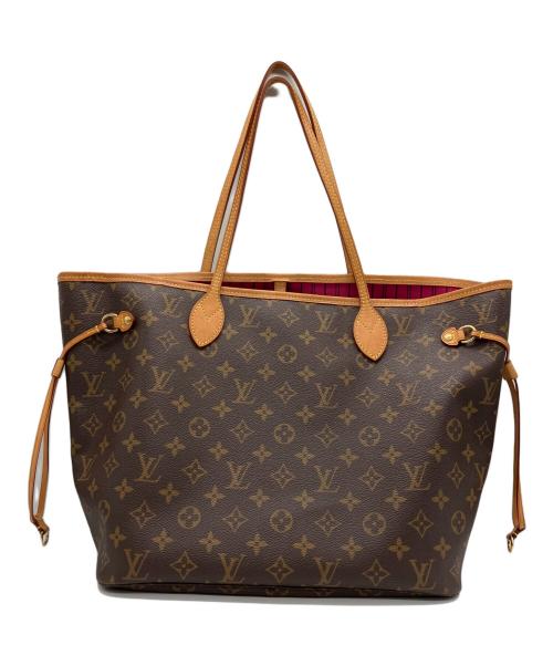 LOUIS VUITTON（ルイ ヴィトン）LOUIS VUITTON (ルイ ヴィトン) トートバッグ モノグラム ネヴァーフルMM ブラウン×ピンクの古着・服飾アイテム
