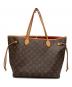 LOUIS VUITTON (ルイ ヴィトン) トートバッグ モノグラム ネヴァーフルMM ブラウン×ピンク：150000円