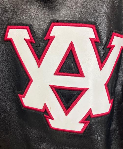 AVIREX（アヴィレックス）AVIREX (アヴィレックス) ライダースジャケット ブラック×ホワイト サイズ:XLの古着・服飾アイテム