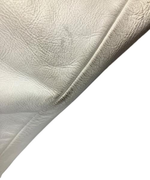 AVIREX（アヴィレックス）AVIREX (アヴィレックス) ライダースジャケット ブラック×ホワイト サイズ:XLの古着・服飾アイテム