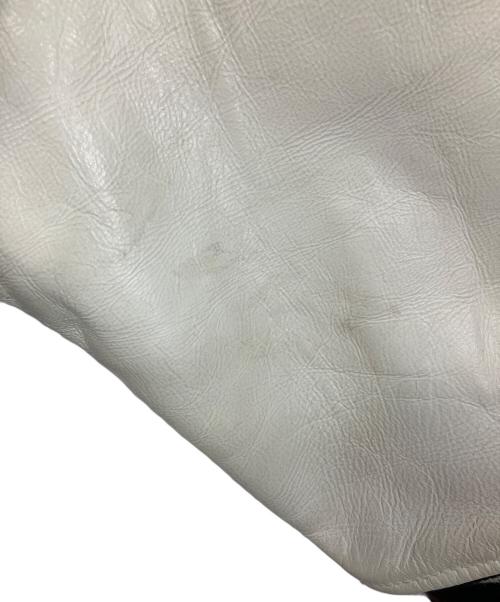 AVIREX（アヴィレックス）AVIREX (アヴィレックス) ライダースジャケット ブラック×ホワイト サイズ:XLの古着・服飾アイテム