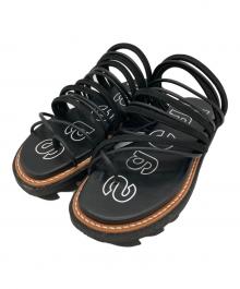 sacai（サカイ）の古着「tube strap sadals」｜ブラック