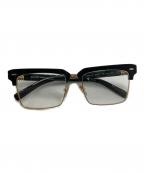 MIU MIUミュウミュウ）の古着「伊達眼鏡」｜ブラック×ゴールド