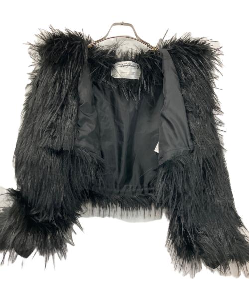 THEREDTHREAD（ザレッドスレッド）THEREDTHREAD (ザレッドスレッド) S fur hooded jacket ブラック サイズ:Freeの古着・服飾アイテム