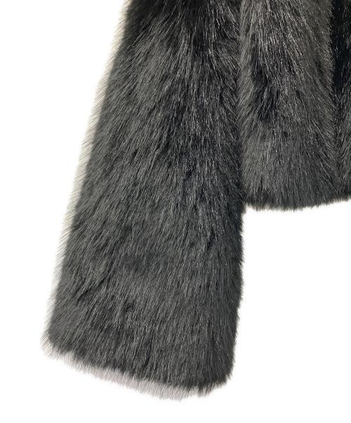 KISS THE CLUB（キッス・ザ・クラブ）KISS THE CLUB (キッス・ザ・クラブ) luxury hooded fur coat ブラック サイズ:Freeの古着・服飾アイテム