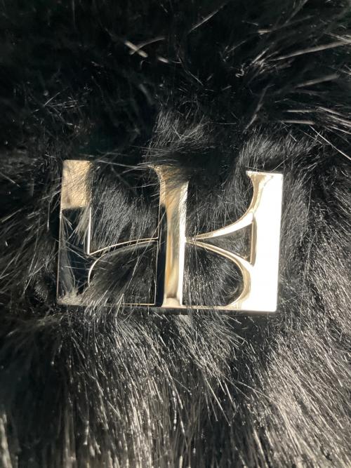 KISS THE CLUB（キッス・ザ・クラブ）KISS THE CLUB (キッス・ザ・クラブ) luxury hooded fur coat ブラック サイズ:Freeの古着・服飾アイテム