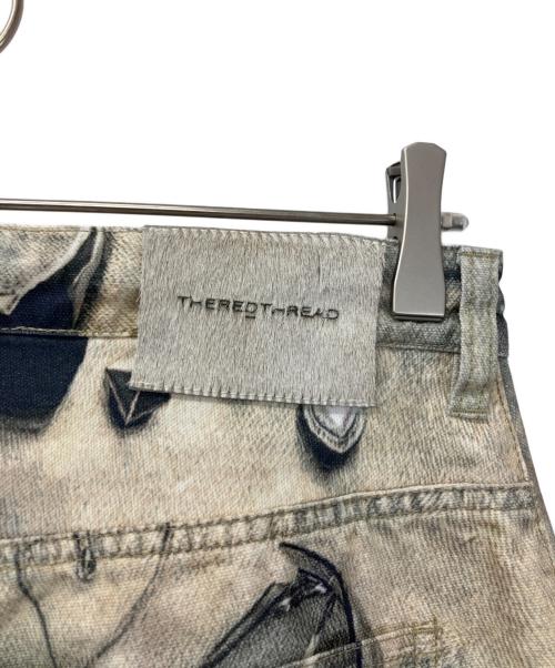 THERED THREAD（ザ・レッド・スレッド）THERED THREAD (ザ・レッド・スレッド) S print denim1 toys グレー サイズ:Freeの古着・服飾アイテム