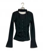 JOSE MOONジョゼムーン）の古着「SCARF CHOKER TOPS」｜ブラック