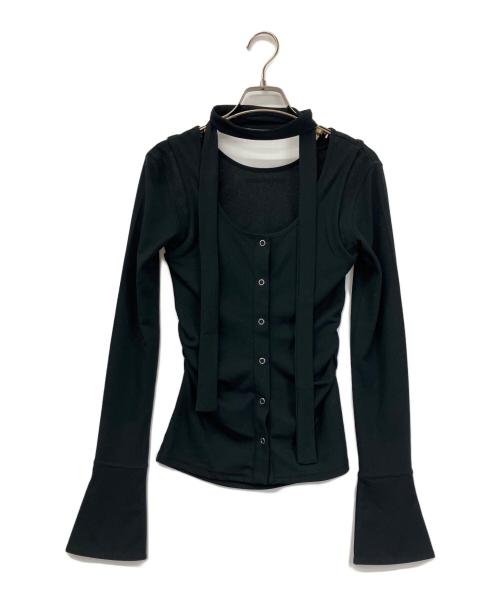 JOSE MOON（ジョゼムーン）JOSE MOON (ジョゼムーン) SCARF CHOKER TOPS ブラック サイズ:Freeの古着・服飾アイテム