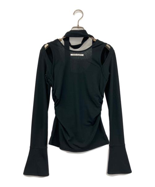 JOSE MOON（ジョゼムーン）JOSE MOON (ジョゼムーン) SCARF CHOKER TOPS ブラック サイズ:Freeの古着・服飾アイテム