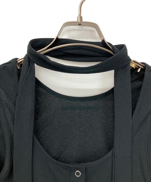 JOSE MOON（ジョゼムーン）JOSE MOON (ジョゼムーン) SCARF CHOKER TOPS ブラック サイズ:Freeの古着・服飾アイテム